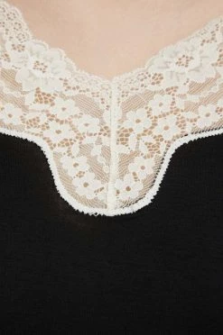 Γυναικεία Πιτζάμα Πουκάμισο μακρυμάνικο πιτζάμας United Colors Of Benetton μαύρο -United Colors of Benetton Κατάστημα unnamed file 2177