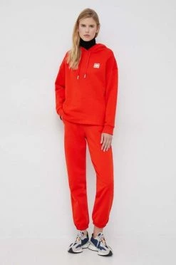 Γυναικεία Παντελόνια φόρμας Βαμβακερό παντελόνι United Colors Of Benetton X Pantone πορτοκαλί