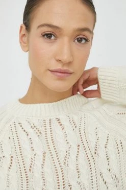 Γυναικεία Χωρίς φερμουάρ Μάλλινο πουλόβερ United Colors Of Benetton χρώμα: μπεζ, -United Colors of Benetton Κατάστημα unnamed file 2217