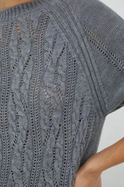 Γυναικεία Χωρίς φερμουάρ Μάλλινο πουλόβερ United Colors Of Benetton χρώμα: γκρι, -United Colors of Benetton Κατάστημα unnamed file 2245