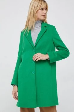 Γυναικεία Παλτά Μάλλινο παλτό United Colors Of Benetton πράσινο