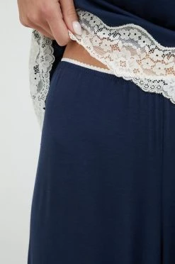 Γυναικεία Πιτζάμα Παντελόνι πιτζάμας United Colors Of Benetton ναυτικό μπλε -United Colors of Benetton Κατάστημα unnamed file 2297