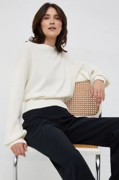 Γυναικεία Χωρίς φερμουάρ Μάλλινο πουλόβερ United Colors Of Benetton χρώμα: μπεζ,