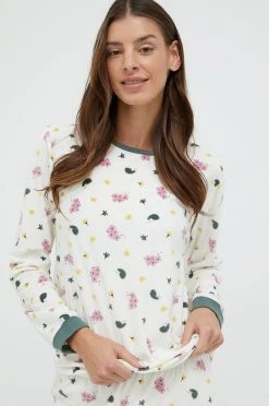 Γυναικεία Πιτζάμα Μπλούζα πιτζάμας United Colors Of Benetton χρώμα: μπεζ