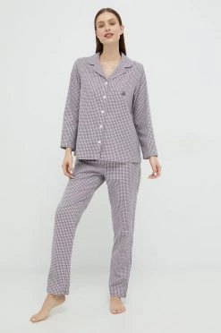 Γυναικεία Πιτζάμα Βαμβακερές πιτζάμες United Colors Of Benetton μοβ