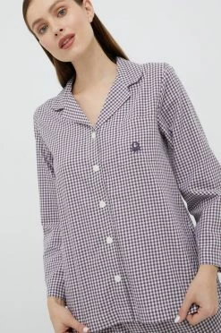 Γυναικεία Πιτζάμα Βαμβακερές πιτζάμες United Colors Of Benetton μοβ -United Colors of Benetton Κατάστημα unnamed file 2340