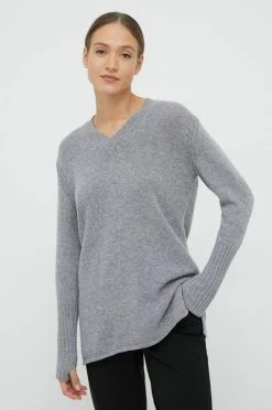 Γυναικεία Χωρίς φερμουάρ Μάλλινο πουλόβερ United Colors Of Benetton χρώμα: γκρι,