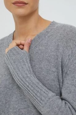 Γυναικεία Χωρίς φερμουάρ Μάλλινο πουλόβερ United Colors Of Benetton χρώμα: γκρι, -United Colors of Benetton Κατάστημα unnamed file 2351