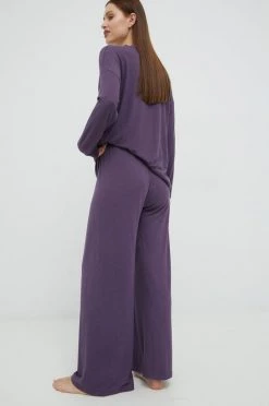 Γυναικεία Πιτζάμα Παντελόνι πιτζάμας United Colors Of Benetton μοβ -United Colors of Benetton Κατάστημα unnamed file 2372