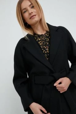 Γυναικεία Παλτά Μάλλινο παλτό United Colors Of Benetton μαύρο, -United Colors of Benetton Κατάστημα unnamed file 2405