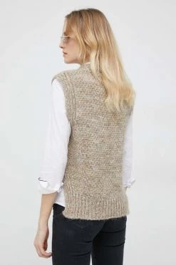 Γυναικεία Χωρίς φερμουάρ Γιλέκο από μείγμα μαλλιού United Colors Of Benetton χρώμα: γκρι, -United Colors of Benetton Κατάστημα unnamed file 2415