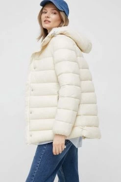 Γυναικεία Μακριά μπουφάν Μπουφάν United Colors Of Benetton μπεζ,