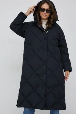 Γυναικεία Μακριά μπουφάν Μπουφάν με επένδυση από πούπουλα United Colors Of Benetton μαύρο,