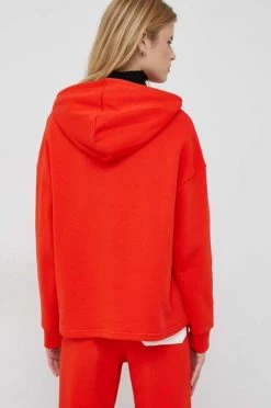 Γυναικεία Χωρίς φερμουάρ Βαμβακερή μπλούζα United Colors Of Benetton X Pantone χρώμα: κόκκινο, με κουκούλα -United Colors of Benetton Κατάστημα unnamed file 2473