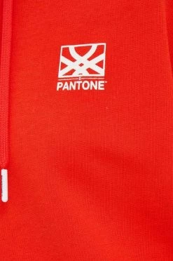 Γυναικεία Χωρίς φερμουάρ Βαμβακερή μπλούζα United Colors Of Benetton X Pantone χρώμα: κόκκινο, με κουκούλα -United Colors of Benetton Κατάστημα unnamed file 2475