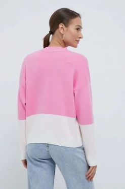 Γυναικεία Χωρίς φερμουάρ Πουλόβερ με προσθήκη μαλλιού United Colors Of Benetton X Pantone χρώμα: ροζ -United Colors of Benetton Κατάστημα unnamed file 2478