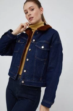 Γυναικεία Κοντά μπουφάν Τζιν μπουφάν United Colors Of Benetton ναυτικό μπλε,