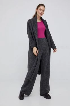 Γυναικεία Με φερμουάρ Ζακέτα από μίγμα μαλλιού United Colors Of Benetton γκρι