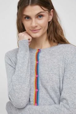 Γυναικεία Με φερμουάρ Ζακέτα από μίγμα μαλλιού United Colors Of Benetton γκρι -United Colors of Benetton Κατάστημα unnamed file 29