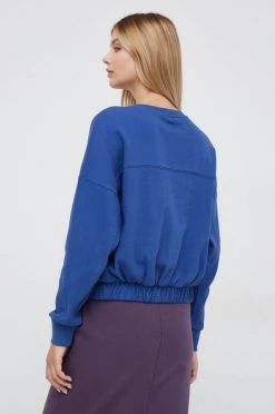 Γυναικεία Χωρίς φερμουάρ Βαμβακερή μπλούζα United Colors Of Benetton χρώμα: ναυτικό μπλε, -United Colors of Benetton Κατάστημα unnamed file 294