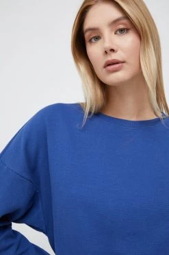 Γυναικεία Χωρίς φερμουάρ Βαμβακερή μπλούζα United Colors Of Benetton χρώμα: ναυτικό μπλε, -United Colors of Benetton Κατάστημα unnamed file 295