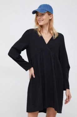 Γυναικεία Φορέματα Βαμβακερό φόρεμα United Colors Of Benetton μαύρο,