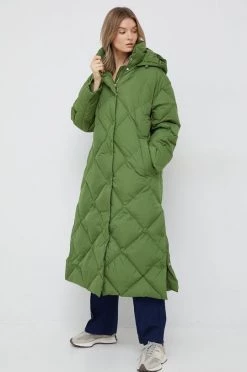 Γυναικεία Μακριά μπουφάν Μπουφάν με επένδυση από πούπουλα United Colors Of Benetton πράσινο,