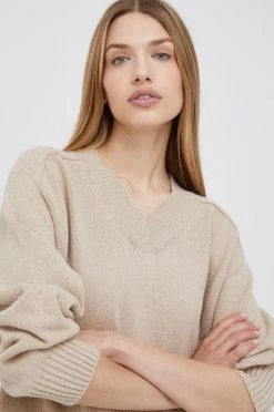 Γυναικεία Χωρίς φερμουάρ Πουλόβερ United Colors Of Benetton μπεζ,