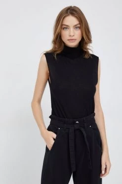 Γυναικεία Χωρίς φερμουάρ Γιλέκο από μείγμα μαλλιού United Colors Of Benetton χρώμα: μαύρο, -United Colors of Benetton Κατάστημα unnamed file 382