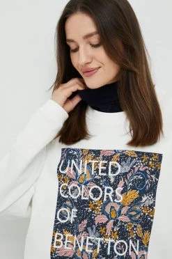 Γυναικεία Χωρίς φερμουάρ Βαμβακερή μπλούζα United Colors Of Benetton χρώμα: μπεζ, -United Colors of Benetton Κατάστημα unnamed file 408