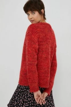 Γυναικεία Χωρίς φερμουάρ Πουλόβερ με προσθήκη μαλλιού United Colors Of Benetton χρώμα: κόκκινο, -United Colors of Benetton Κατάστημα unnamed file 436