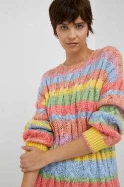 Γυναικεία Χωρίς φερμουάρ Πουλόβερ με προσθήκη μαλλιού United Colors Of Benetton χρώμα: ροζ, -United Colors of Benetton Κατάστημα unnamed file 448