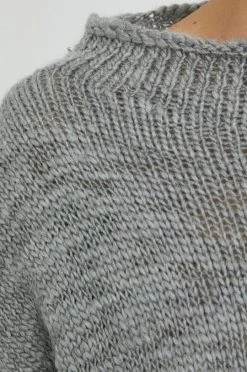 Γυναικεία Χωρίς φερμουάρ Πουλόβερ με προσθήκη μαλλιού United Colors Of Benetton χρώμα: γκρι, -United Colors of Benetton Κατάστημα unnamed file 460