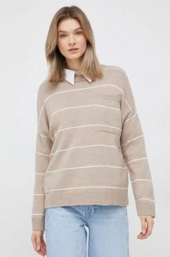 Γυναικεία Χωρίς φερμουάρ Μάλλινο πουλόβερ United Colors Of Benetton χρώμα: μπεζ, -United Colors of Benetton Κατάστημα unnamed file 504