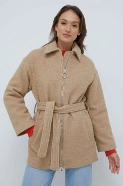 Γυναικεία Παλτά Παλτό από μείγμα μαλλιού United Colors Of Benetton μπεζ, -United Colors of Benetton Κατάστημα unnamed file 51
