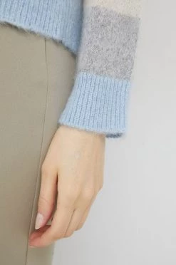 Γυναικεία Χωρίς φερμουάρ Πουλόβερ με προσθήκη μαλλιού United Colors Of Benetton χρώμα: γκρι, -United Colors of Benetton Κατάστημα unnamed file 510