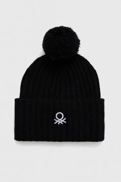 Γυναικεία Σκουφιά Μάλλινο σκουφί United Colors Of Benetton μαύρο,