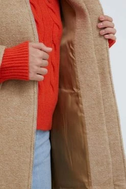 Γυναικεία Παλτά Παλτό από μείγμα μαλλιού United Colors Of Benetton μπεζ, -United Colors of Benetton Κατάστημα unnamed file 53