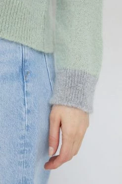 Γυναικεία Χωρίς φερμουάρ Πουλόβερ με προσθήκη μαλλιού United Colors Of Benetton χρώμα: πράσινο, -United Colors of Benetton Κατάστημα unnamed file 531