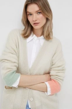 Γυναικεία Με φερμουάρ Ζακέτα από μίγμα μαλλιού United Colors Of Benetton μπεζ -United Colors of Benetton Κατάστημα unnamed file 541