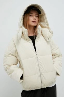 Γυναικεία Κοντά μπουφάν Μπουφάν με κορδόνι United Colors Of Benetton μπεζ,