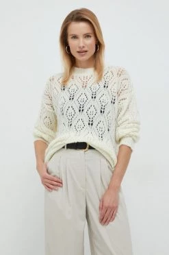 Γυναικεία Χωρίς φερμουάρ Πουλόβερ με προσθήκη μαλλιού United Colors Of Benetton χρώμα: μπεζ, -United Colors of Benetton Κατάστημα unnamed file 566