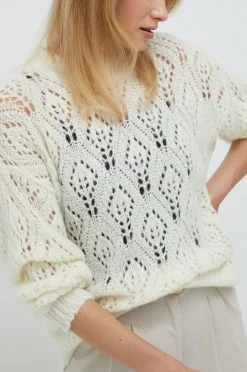 Γυναικεία Χωρίς φερμουάρ Πουλόβερ με προσθήκη μαλλιού United Colors Of Benetton χρώμα: μπεζ, -United Colors of Benetton Κατάστημα unnamed file 567