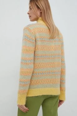 Γυναικεία Χωρίς φερμουάρ Πουλόβερ με προσθήκη μαλλιού United Colors Of Benetton χρώμα: κίτρινο, -United Colors of Benetton Κατάστημα unnamed file 587