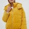 Γυναικεία Κοντά μπουφάν Μπουφάν με κορδόνι United Colors Of Benetton κίτρινο,