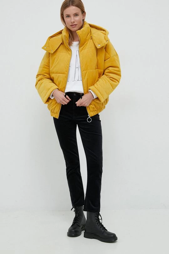 Γυναικεία Κοντά μπουφάν Μπουφάν με κορδόνι United Colors Of Benetton κίτρινο, 2 Γυναικεία Κοντά μπουφάν Μπουφάν με κορδόνι United Colors Of Benetton κίτρινο, - Image 2