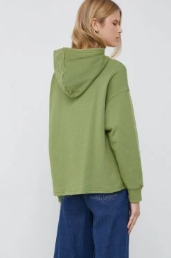 Γυναικεία Χωρίς φερμουάρ Βαμβακερή μπλούζα United Colors Of Benetton X Pantone χρώμα: πράσινο, με κουκούλα -United Colors of Benetton Κατάστημα unnamed file 603