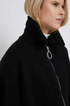 Γυναικεία Παλτά Παλτό από μείγμα μαλλιού United Colors Of Benetton μαύρο, -United Colors of Benetton Κατάστημα unnamed file 636