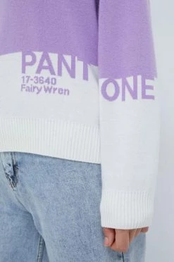 Γυναικεία Χωρίς φερμουάρ Πουλόβερ με προσθήκη μαλλιού United Colors Of Benetton X Pantone χρώμα: μοβ -United Colors of Benetton Κατάστημα unnamed file 641