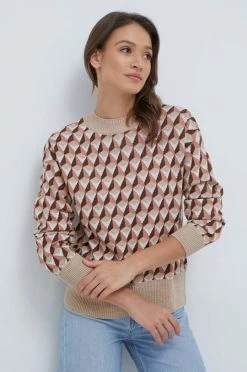 Γυναικεία Χωρίς φερμουάρ Πουλόβερ με προσθήκη μαλλιού United Colors Of Benetton χρώμα: μπεζ, -United Colors of Benetton Κατάστημα unnamed file 646